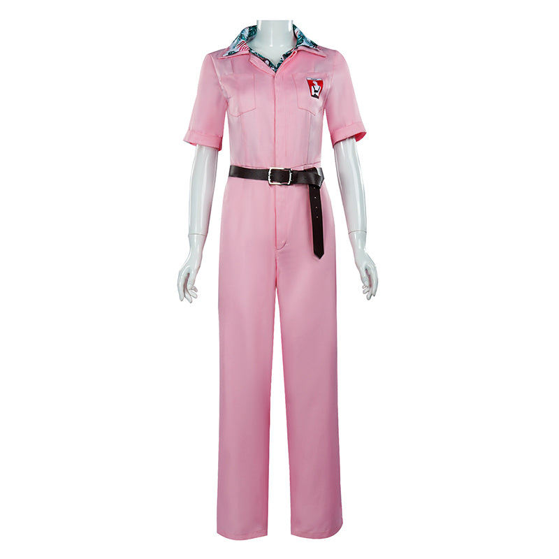 Jody Moreno Cosplay The Fall Guy Costume Pink Jumpsuit Halloween Carnival Suit