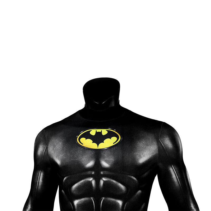 The Flash Batman Cosplay Costume Superhero Bruce Wayne Jumpsuit Cape Mask Halloween Suit