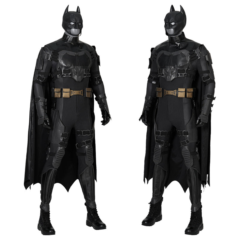 The Flash Movie Batman Cosplay Costume Superhero Batman Jumpsuit Cloak Halloween Party Suit