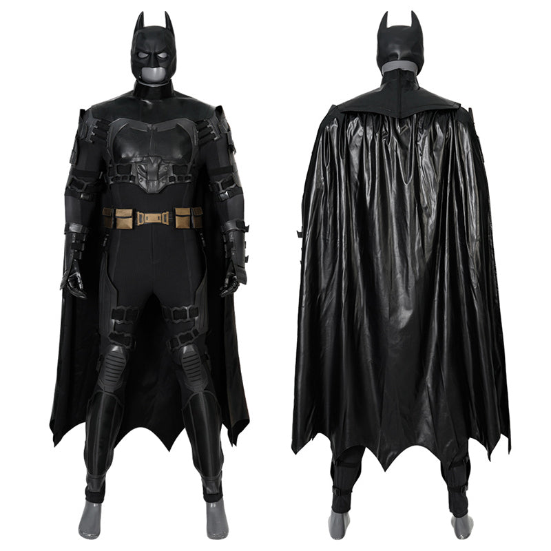 The Flash Movie Batman Cosplay Costume Superhero Batman Jumpsuit Cloak Halloween Party Suit