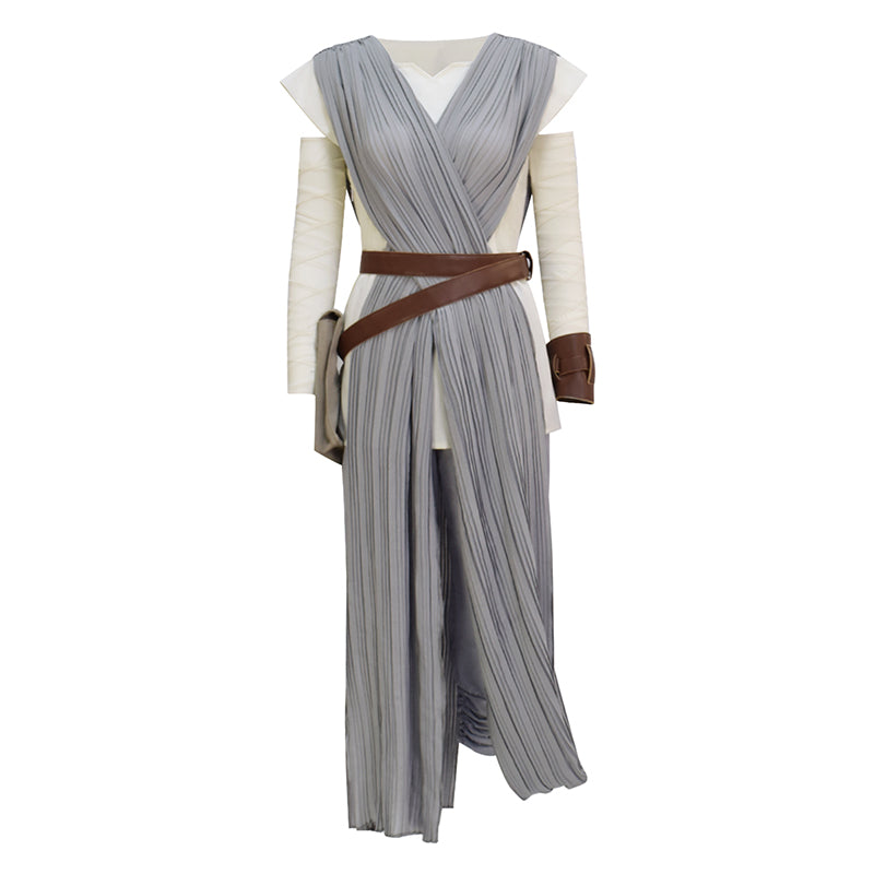 Star Wars Rey Costume The Force Awakens Rey Cosplay Suit Halloween Outfit Grey Version