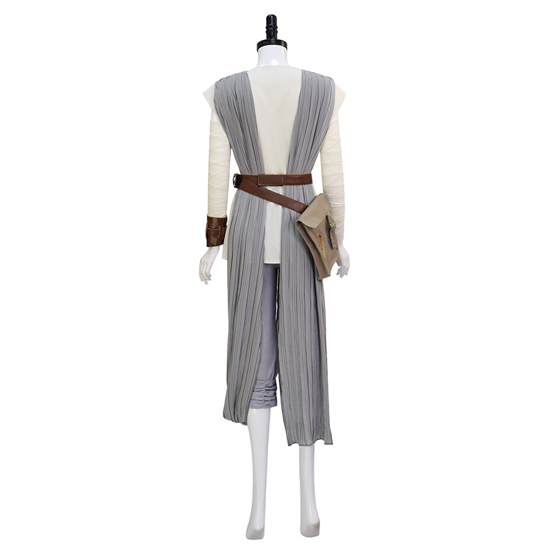 Star Wars Rey Costume The Force Awakens Rey Cosplay Suit Halloween Outfit Grey Version