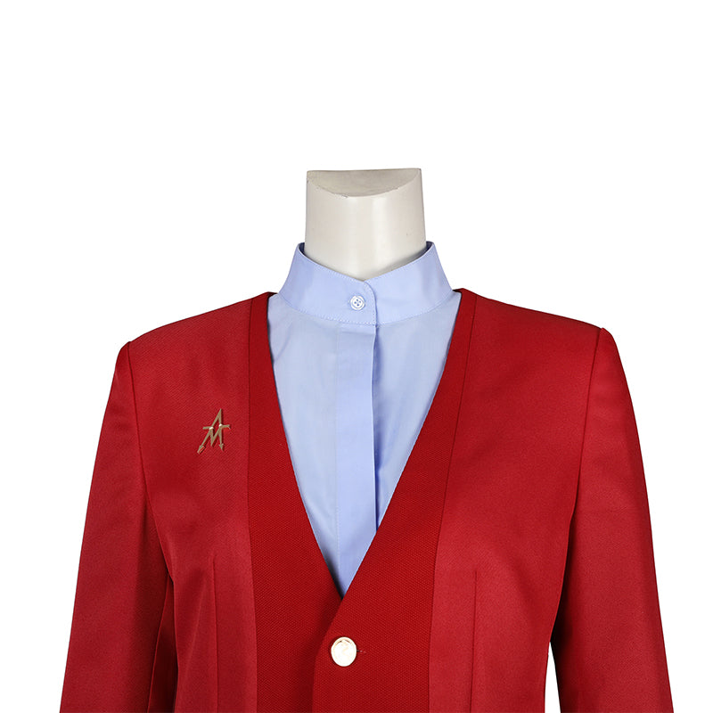 The Hunger Games Cosplay Ballad of Songbirds and Snakes Costume Red School Uniform