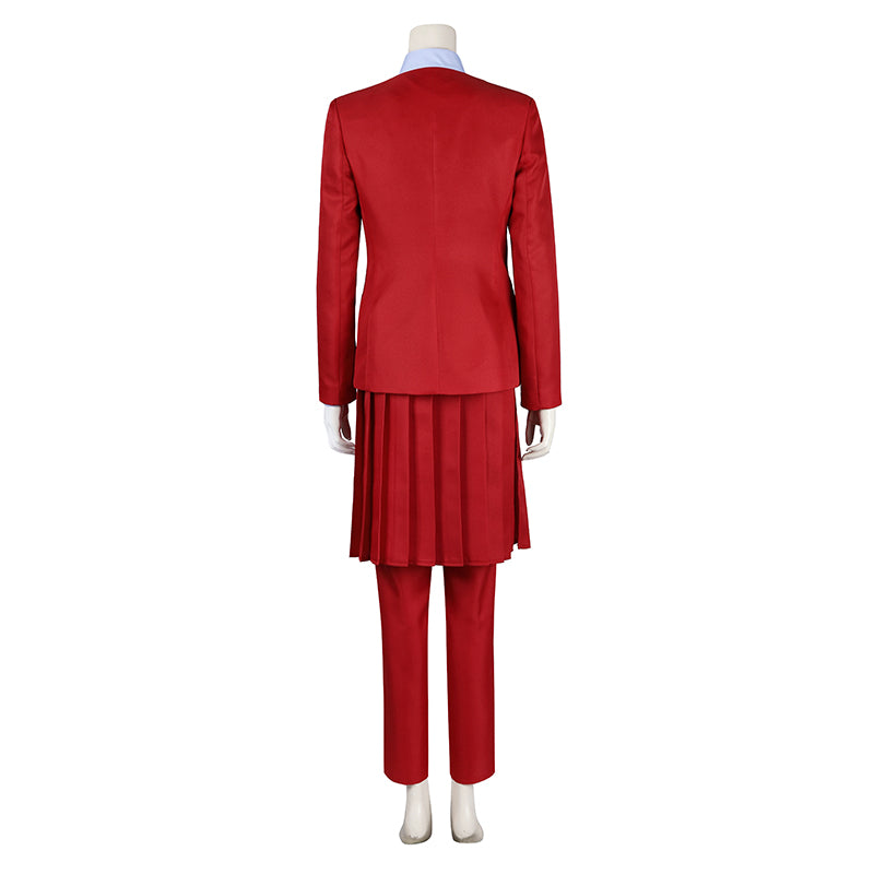 The Hunger Games Cosplay Ballad of Songbirds and Snakes Costume Red School Uniform