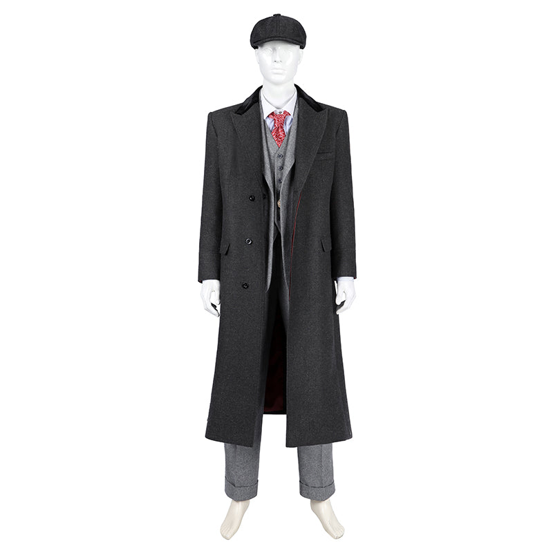 Tommy Shelby Costume Peaky Blinders S6 Tommy Cosplay Coat Outfit Halloween Carnival Suit