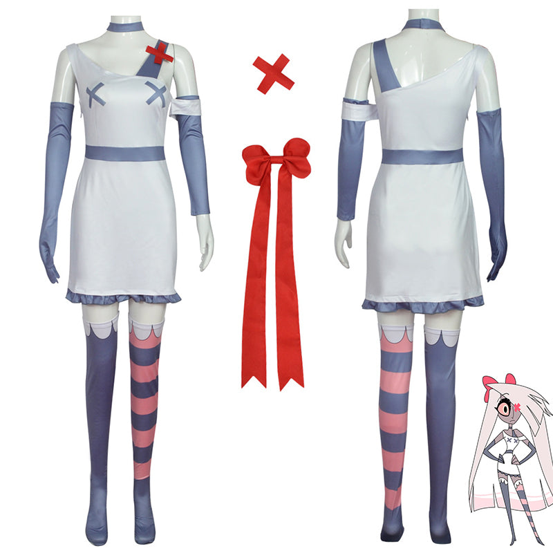Hazbin Hotel Vaggie Cosplay Costume Anime Vaggie Uniform Halloween Carnival Suit