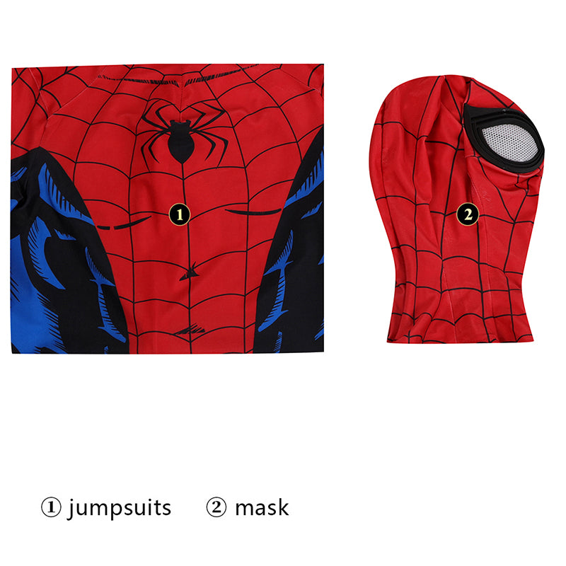 Spider-Man Ps5 Cosplay Costume Spider-man Vintage Comic Book Suit Jumpsuit Mask