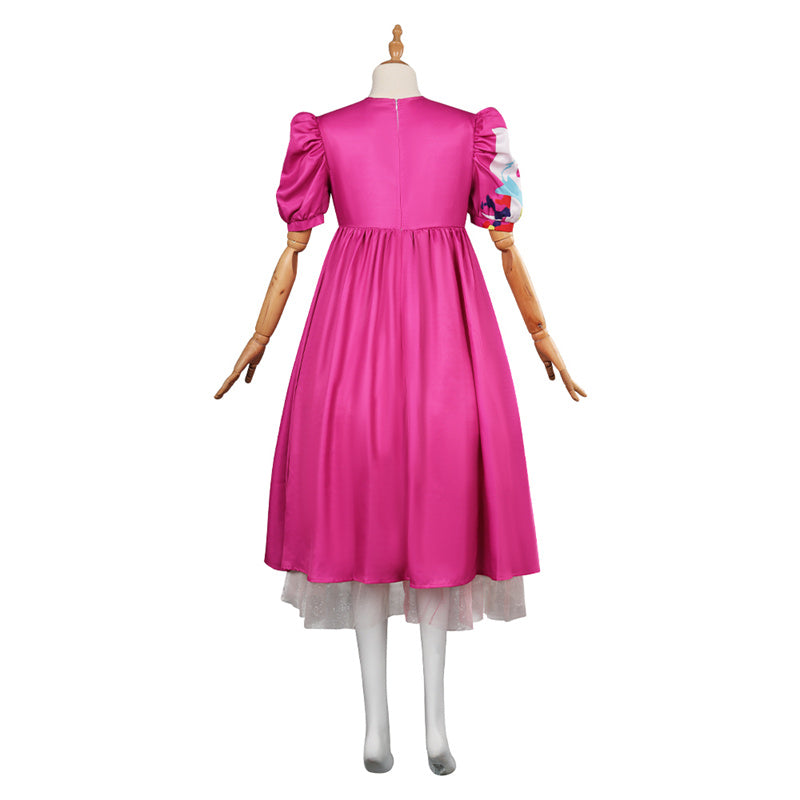 2023 Movie Weird Barbie Cosplay Costume Kate McKinnon Weird Doll Dress Halloween Suit