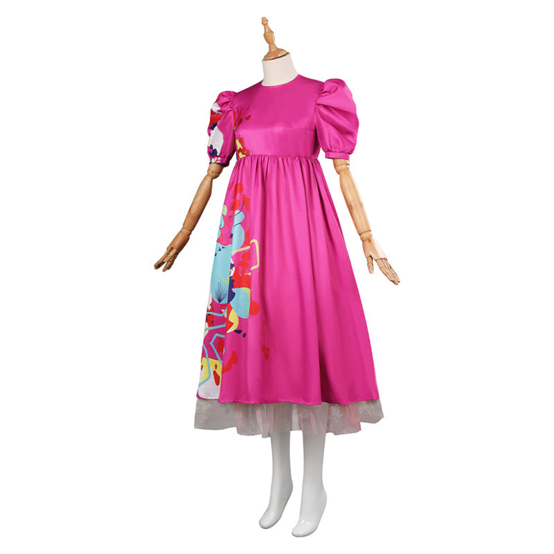2023 Movie Weird Barbie Cosplay Costume Kate McKinnon Weird Doll Dress Halloween Suit