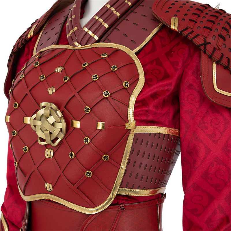 Hela Ten Rings Cosplay Costume What If Season 2 Hela Red Battle Suit