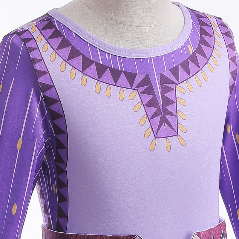Wish Asha Cosplay 2023 Wish Princess Asha Costume Dress Christmas Party Suit