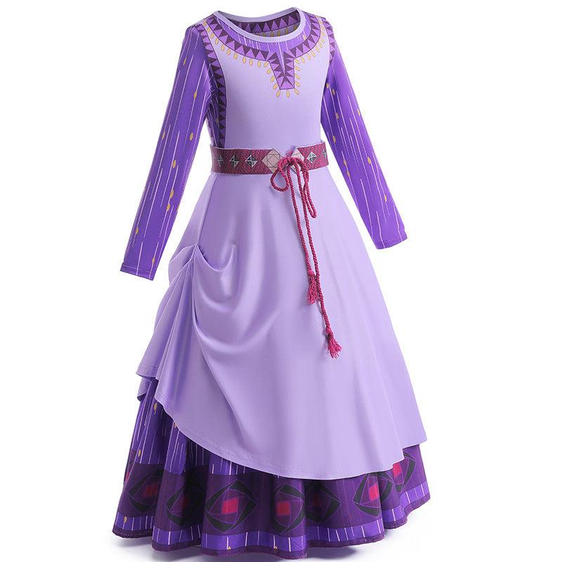 Wish Asha Cosplay 2023 Wish Princess Asha Costume Dress Christmas Party Suit