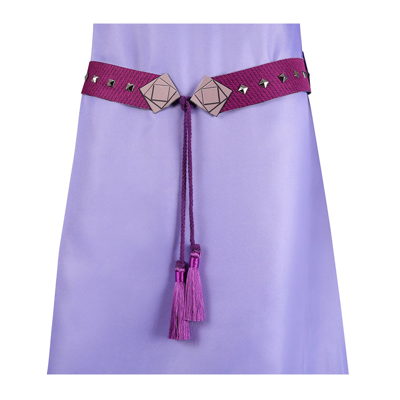 2023 Movie Wish Asha Cosplay Costume Dress Halloween Party Suit