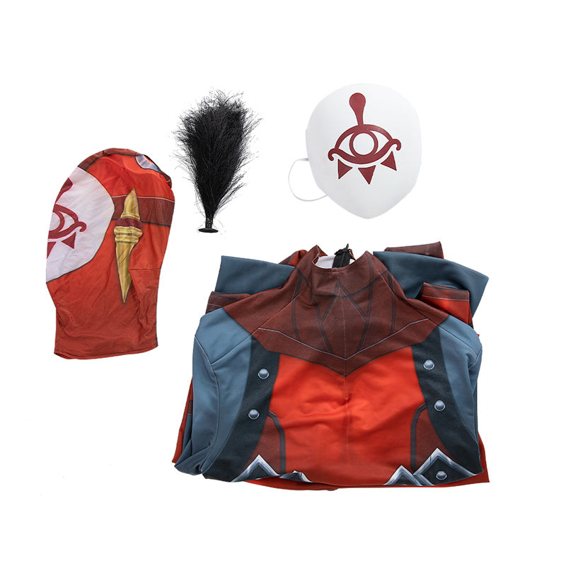 Zelda Tears of The Kingdom Yiga Clan Cosplay Costume Master Kohga Halloween Bodysuit Mask