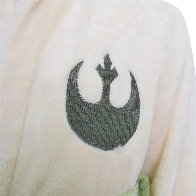 Star Wars Yoda Coral Velvet Pajamas Winter Bathrobe Cosplay Costume For Kids