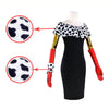 Evil Madame Cruella De Ville Costume 101 Dalmatian Ladies Womens Fancy Party Dress