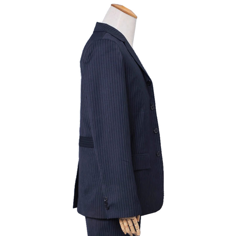 Doctor Who 10th Doctor Cosplay Costume Tenth Doctor Coat Blue Wool Trousers Suit