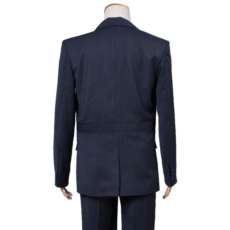 Doctor Who 10th Doctor Cosplay Costume Tenth Doctor Coat Blue Wool Trousers Suit