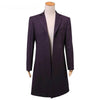 Doctor Who Cosplay Eleventh 11th Doctor Buttonless Purple Wool Frock Coat Costume - ACcosplay