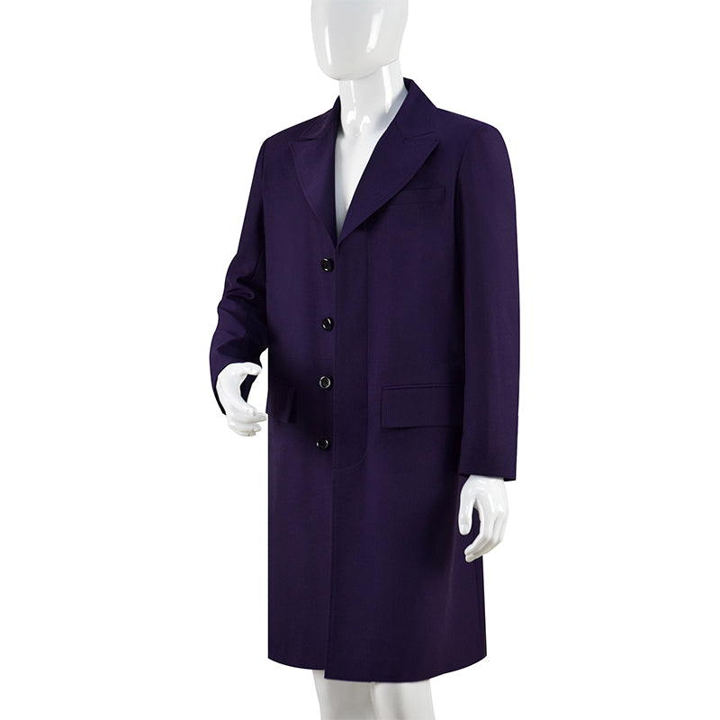 Doctor Who 11th Doctor Matt Smith Cosplay Costume The Eleventh Dr New Purple Coat