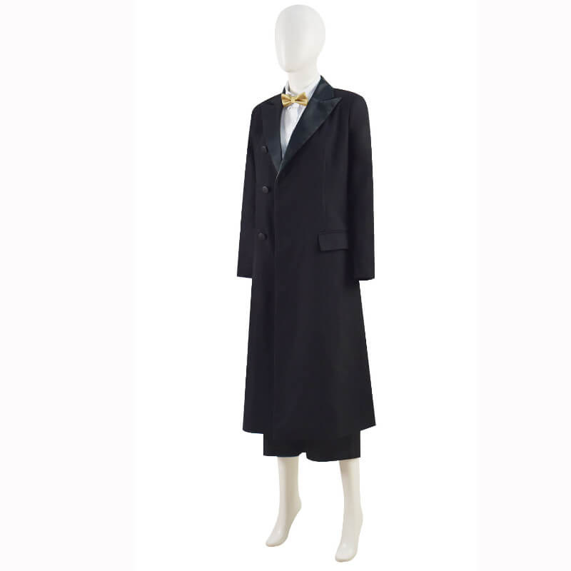 ACcosplay 13th Doctor Black Coat Doctor Who 13th Doctor Coat Jodie Whittaker Cosplay Outfit