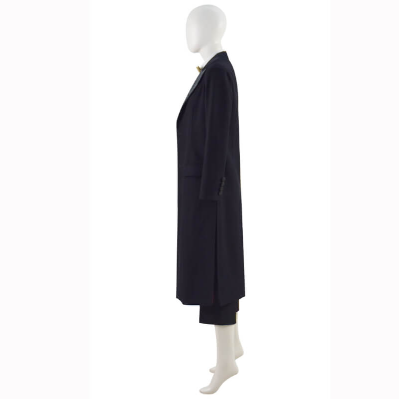 ACcosplay 13th Doctor Black Coat Doctor Who 13th Doctor Coat Jodie Whittaker Cosplay Outfit