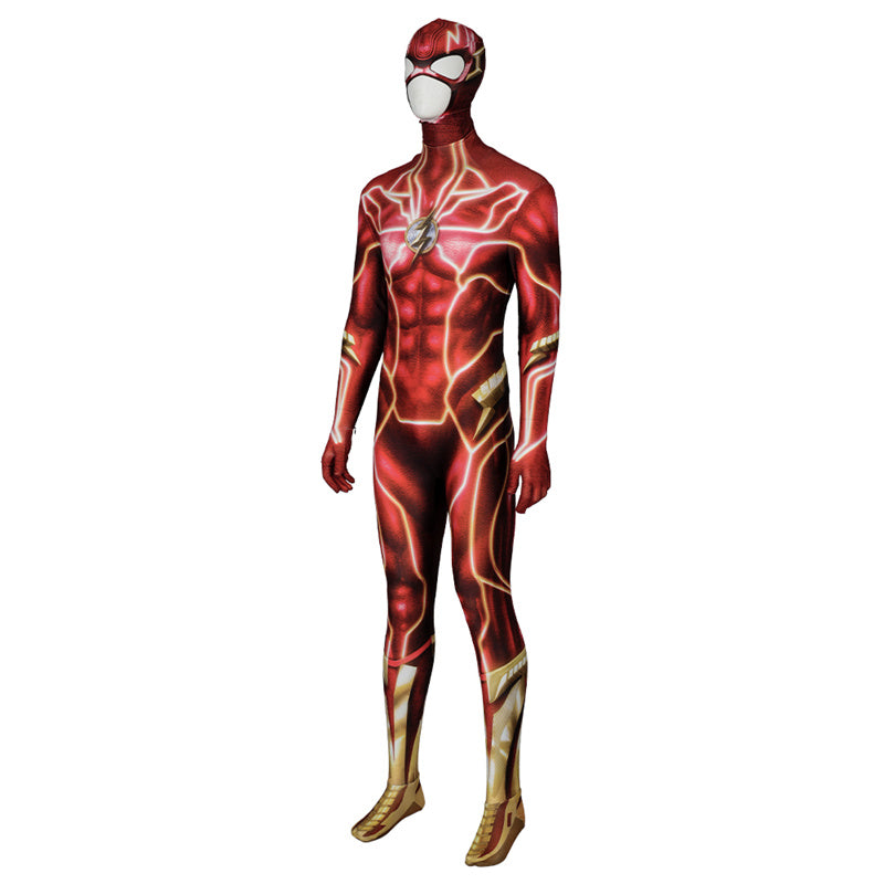 The Flash Barry Allen Cosplay Costume 2023 Flash Red Jumpsuit Halloween Carnival Suit