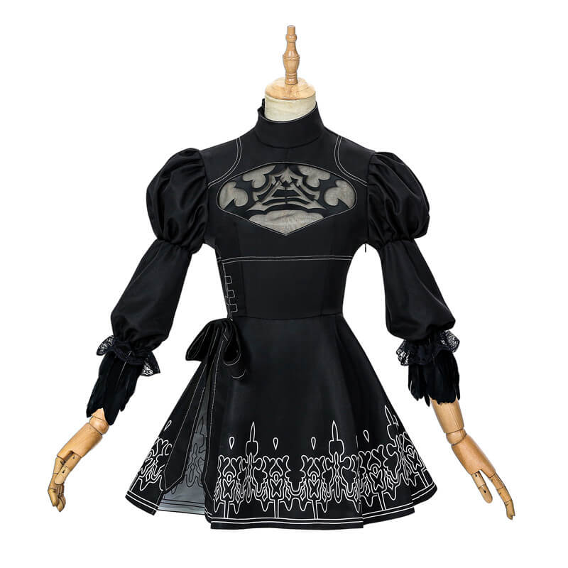 2B Costume Nier Automata 2B YoRHa No.2 Type B Uniform Dress Cosplay Co – ACcosplay