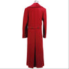 Doctor Who fourth 4th Doctor Dark Red Long Trench Wool Coat Cosplay Costume - ACcosplay
