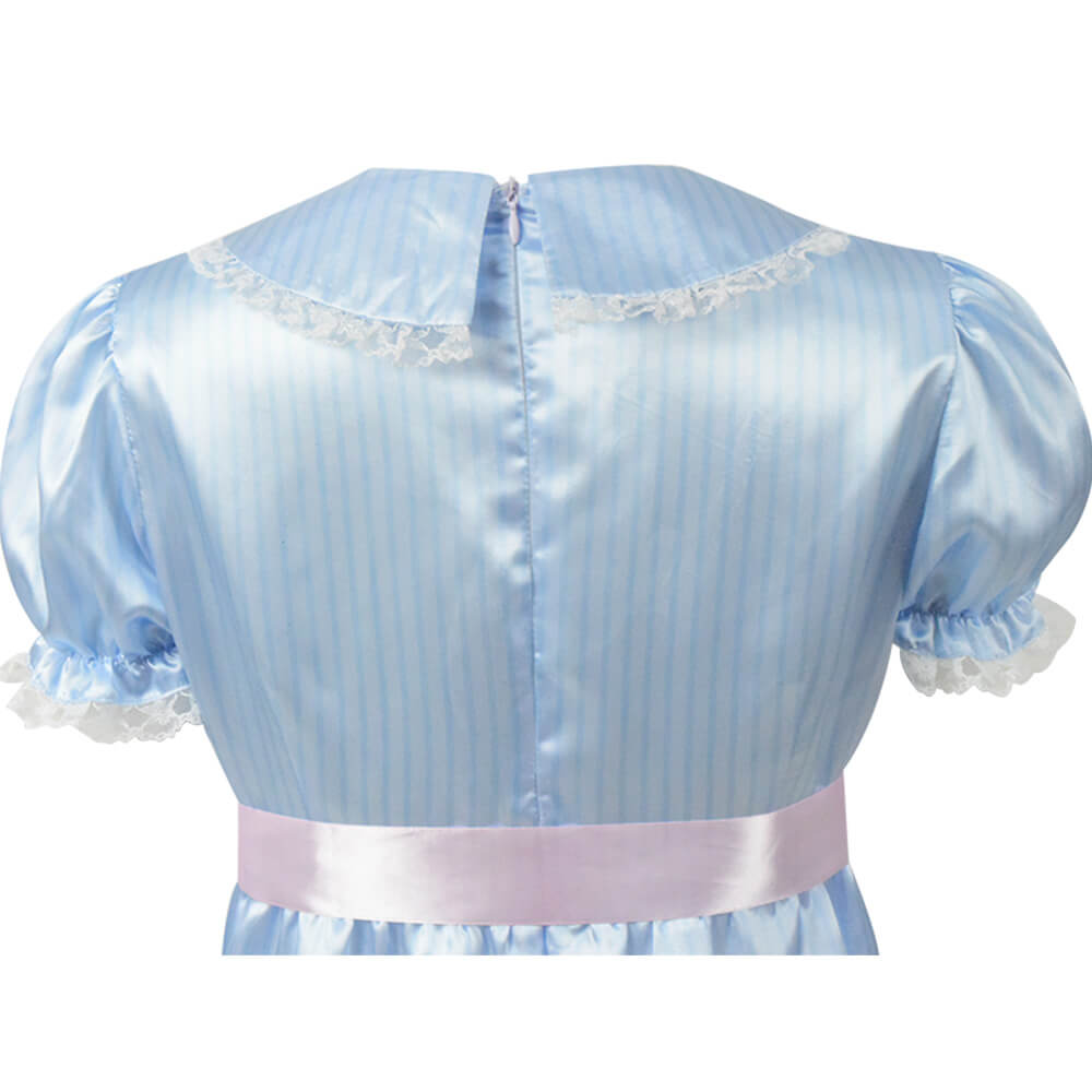 the shining blue dress The Shining Twins Women Blue Dress Outfit Carnival Halloween Cosplay Costume