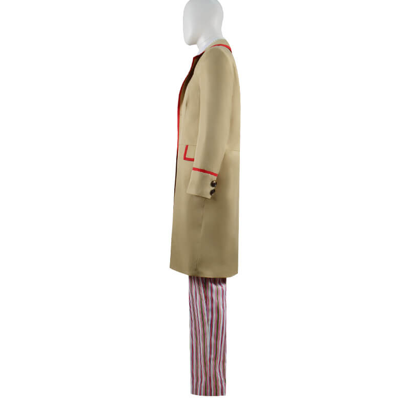 Doctor Who fifth 5th Doctor Cospaly Costume Beige Coat Full Set Outfit
