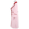 Doctor Who 5th Doctor Romana Long Pink Cashmere Trench Coat Cosplay Costume - ACcosplay