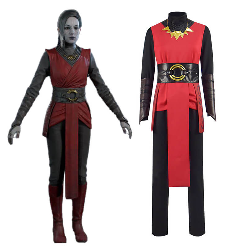 Star Wars Jedi Fallen Order Nightsister Merrin Cosplay Costume Halloween Carnival Suit