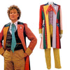 Doctor Who sixth 6th Doctor Colorful Lattice Jacket Coat Suit Cosplay Costume - ACcosplay