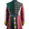 Doctor Who sixth 6th Doctor Colorful Lattice Jacket Coat Suit Cosplay Costume - ACcosplay