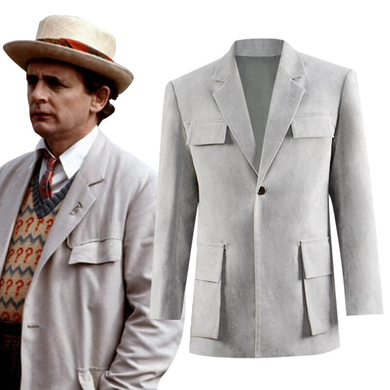 Doctor Who Dr 7th Seventh Doctor Coat Jacket Outfits Cosplay Costume - ACcosplay