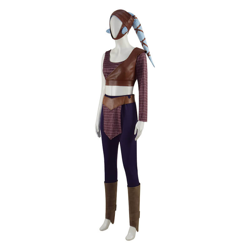 Star Wars Aayla Secura Cosplay Costume Carnival Suit Halloween for Women