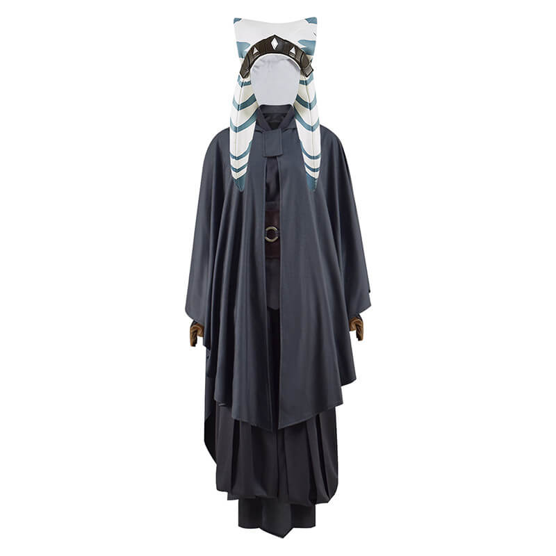The Mandalorian Ahsoka Tano Black Cosplay Outfits Halloween Carnival Suit Women Costumes