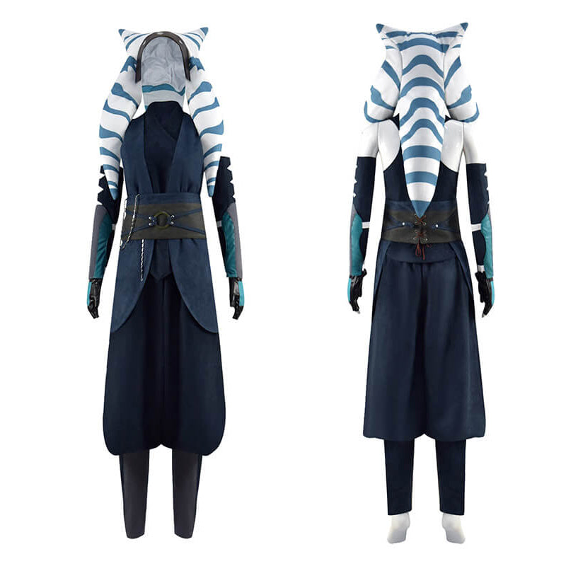 Star Wars The Mandalorian S2 Ahsoka Tano Cosplay Costume Halloween Carnival Outfit