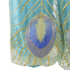 2019 Aladdin Jasmine Blue Dress Outfit Cospaly Costume Halloween Princess Dress