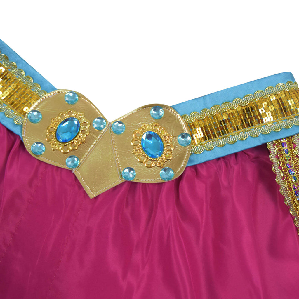 2019 Aladdin Jasmine Costume Outfit Halloween Princess Dress Cospaly