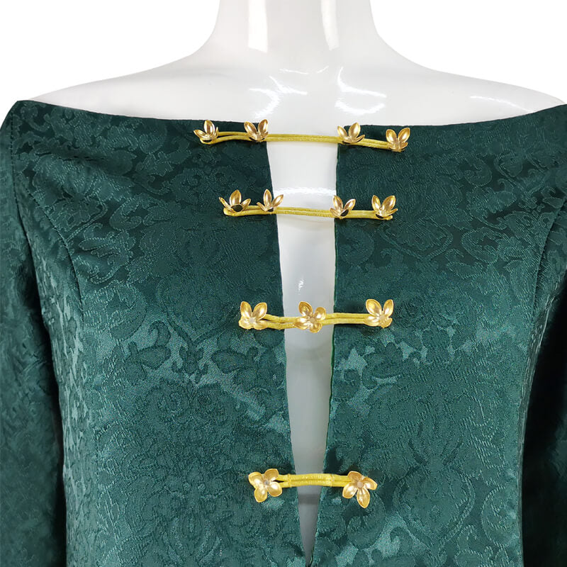 ACcosplay House of The Dragon Alicent Hightower Costume Green Cape Cos ACcosplay House of The Dragon Alicent Hightower Costume Green Cape Cos