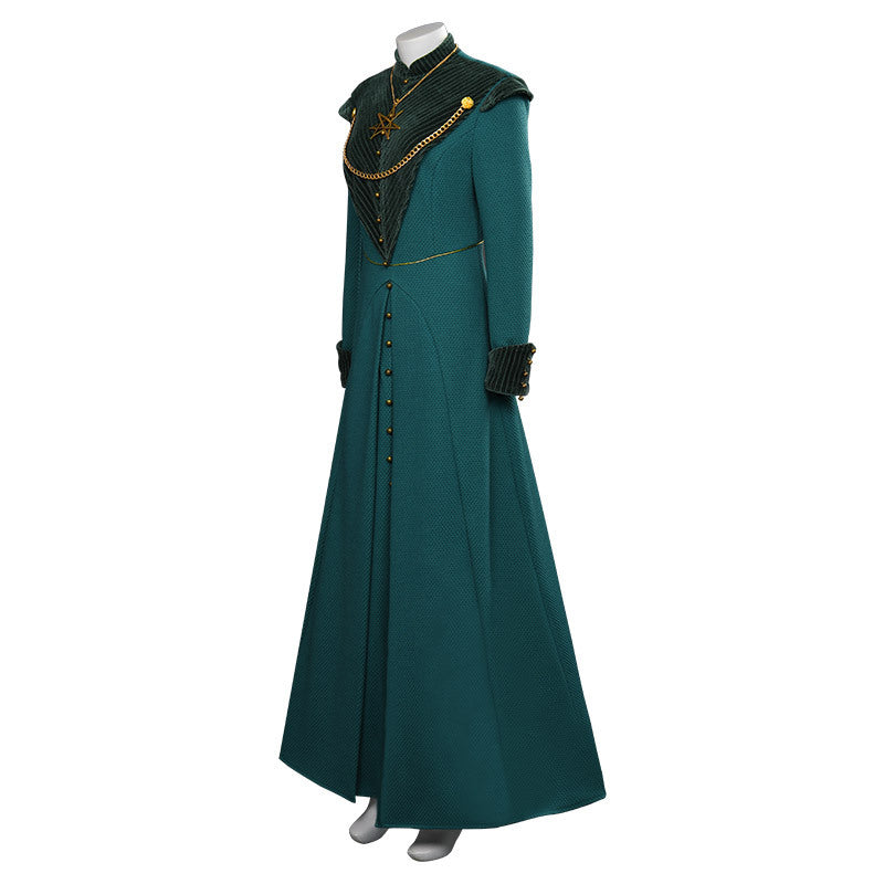 House of The Dragon Alicent Hightower Cosplay Costume Princess Long Dress Halloween Carnival Suit