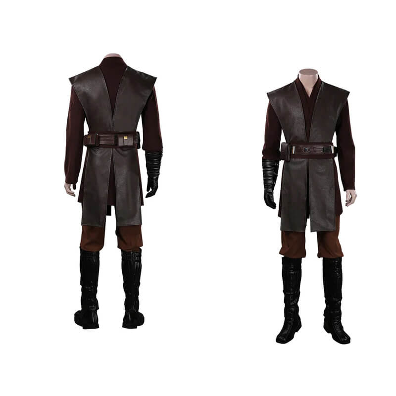 Anakin Skywalker Costume Guide Star Wars Halloween Carnival Suit for Adults ACcosplay