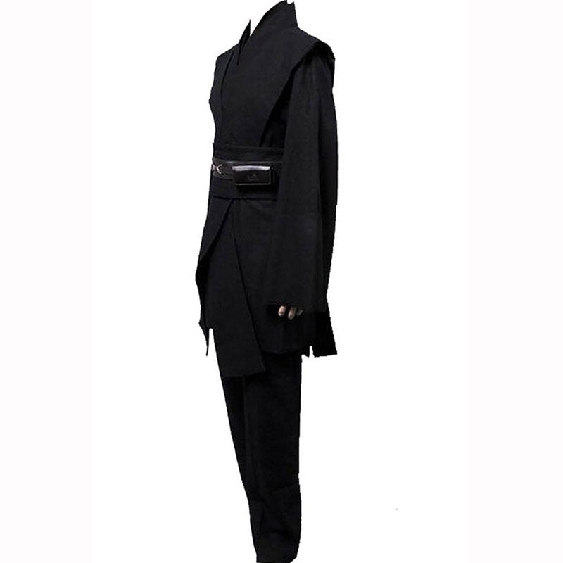 ACcosplay Anakin Skywalker Star Wars Jedi Cosplay Outfit Black Robe Costume - ACcosplay
