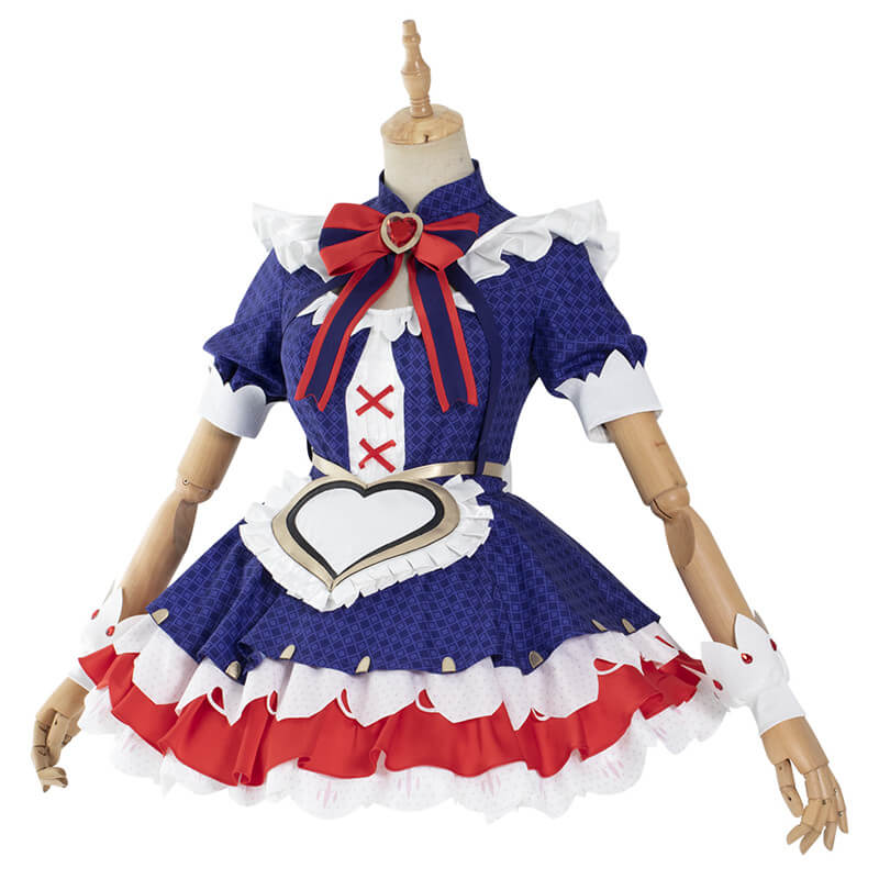Game Arena of Valor Coffee Maid Dress Lovely Sexy Daji Dress Blue Maid ACcosplay Game Arena of Valor Coffee Maid Dress Lovely Sexy Daji Dress Blue Maid ACcosplay