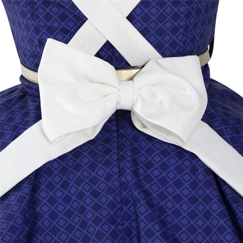 Game Arena of Valor Coffee Maid Dress Lovely Sexy Daji Dress Blue Maid Cosplay Costume