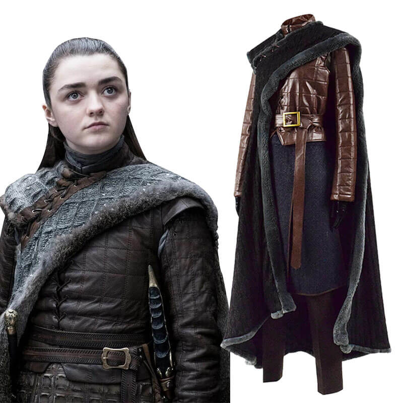 Game of thrones Season 8 Arya Stark Cosplay Costume For Halloween 2019 - ACcosplay