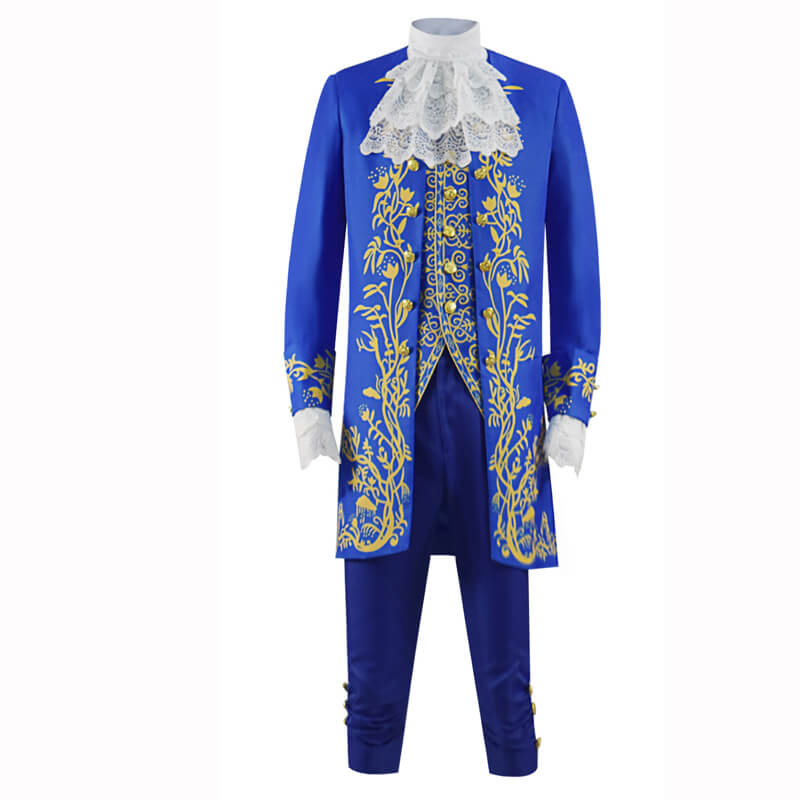 ACcosplay Beauty and the Beast Prince Adam Costumes Halloween Cosplay Suit for Men