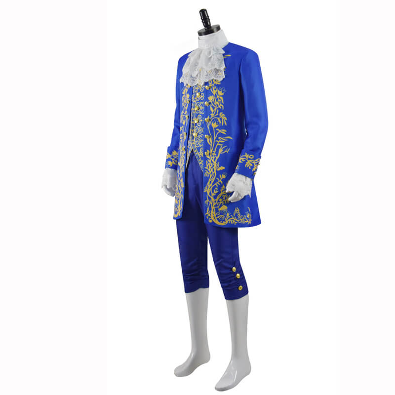 ACcosplay Beauty and the Beast Prince Adam Costumes Halloween Cosplay Suit for Men